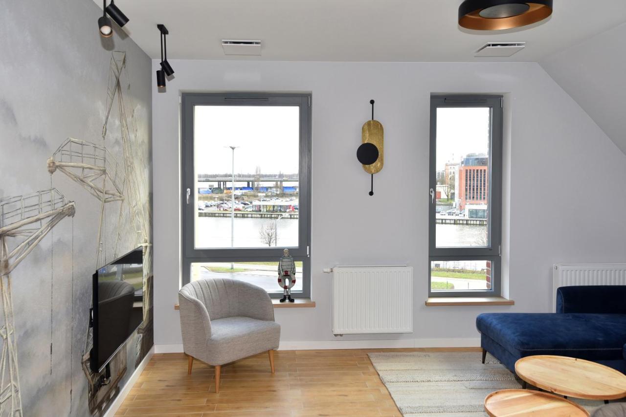 River'S Touch Apartament Grand Z Widokiem Na Odre شتشيتسين المظهر الخارجي الصورة