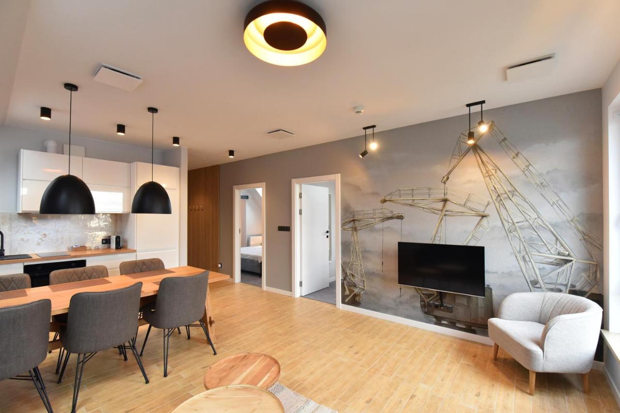 River'S Touch Apartament Grand Z Widokiem Na Odre شتشيتسين المظهر الخارجي الصورة